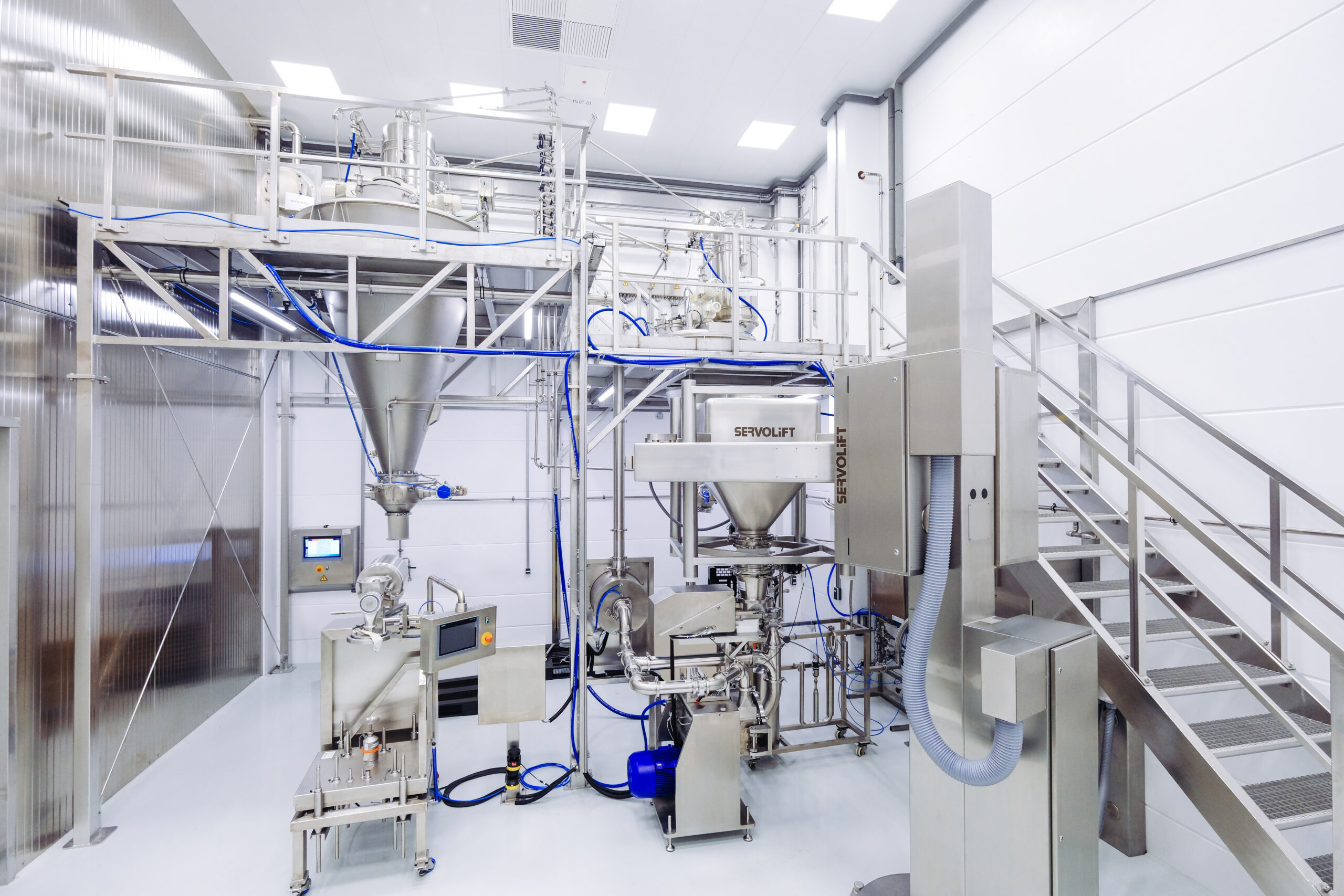 Moderne Produktionsanlage für Lebensmittel